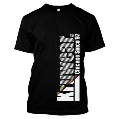 Kruwear Unisex Vertical Black T-Shirt