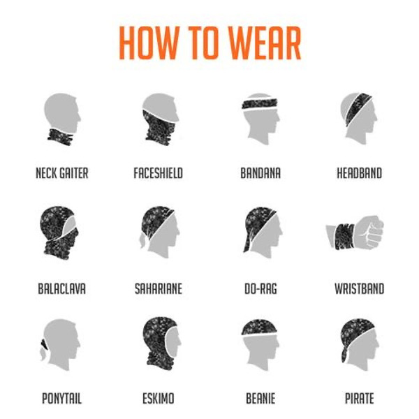 how to wear gaiter face cover